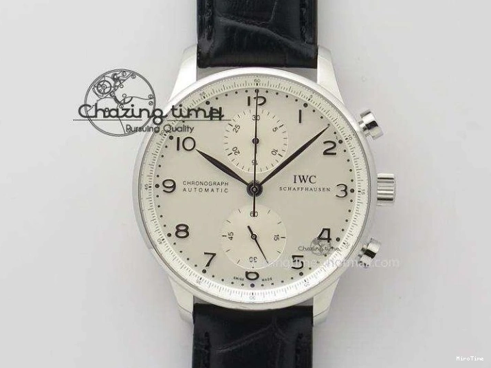 MIROTIME 0105 Portuguese Real PR IW500106 ZF 1:1 Best Edition Grey Dial On Black Leather Strap A52010 V Versatile 7306